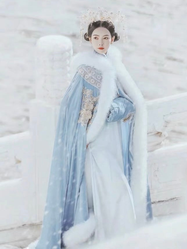 Autumn Winter Hanfu Cape, Wintery