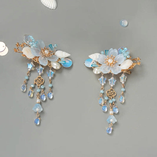 Hair Clips: Seashells