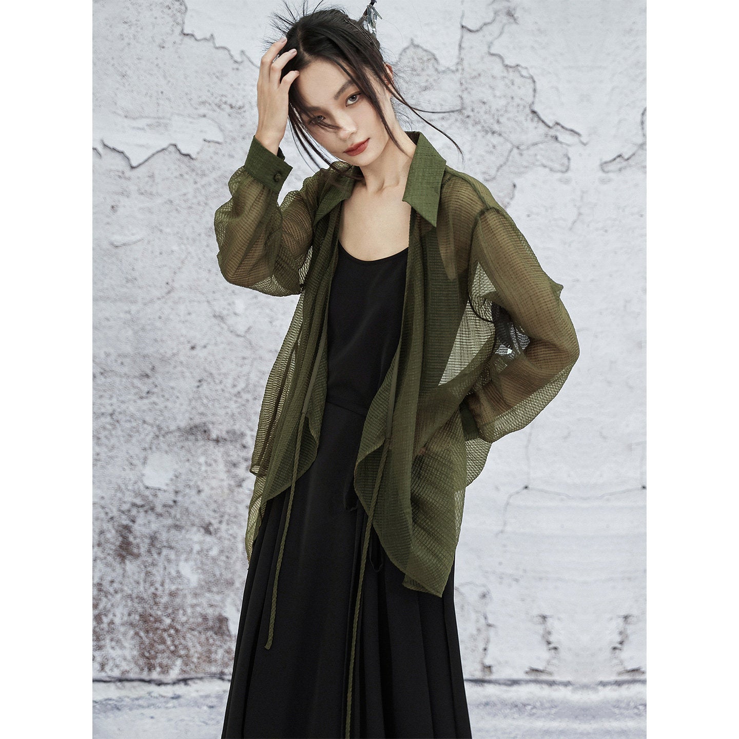 New Chinese Style See Through Cardigan