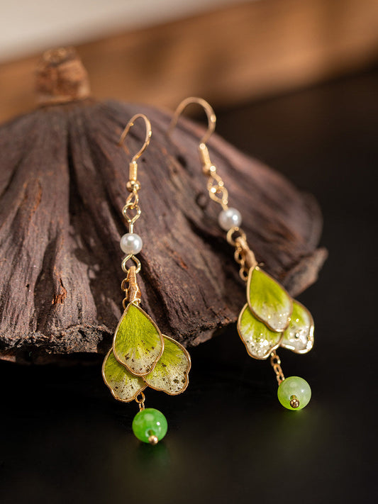 Tree of Life Velvet Flower Earrings | Hanfu Jewelry