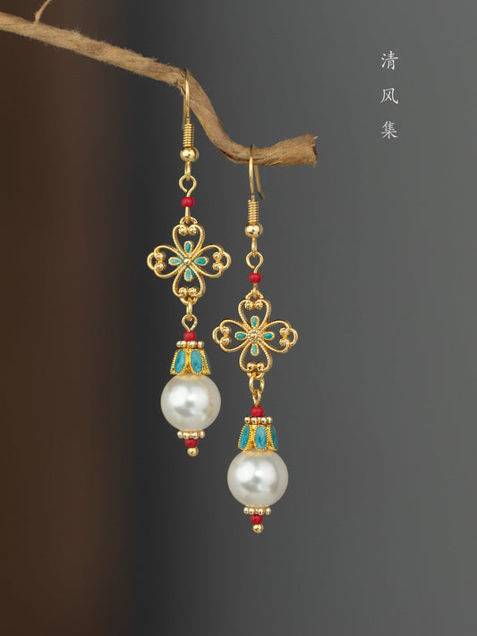 Joy of Life Antique Earrings | Hanfu Jewelry