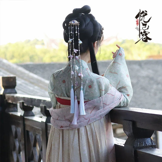 Back Hair Pin: Yingliang - hanfu hair accessory, detail view