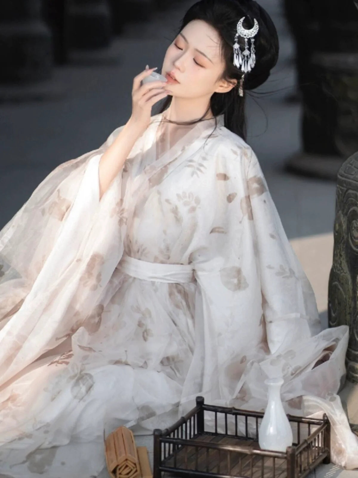 Wei Jin Dynasty Qiyao Ruqun Hanfu | Zhiqiu