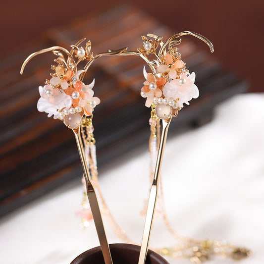 Autumn Moon hair stick — traditional Chinese hanfu hair accessory
