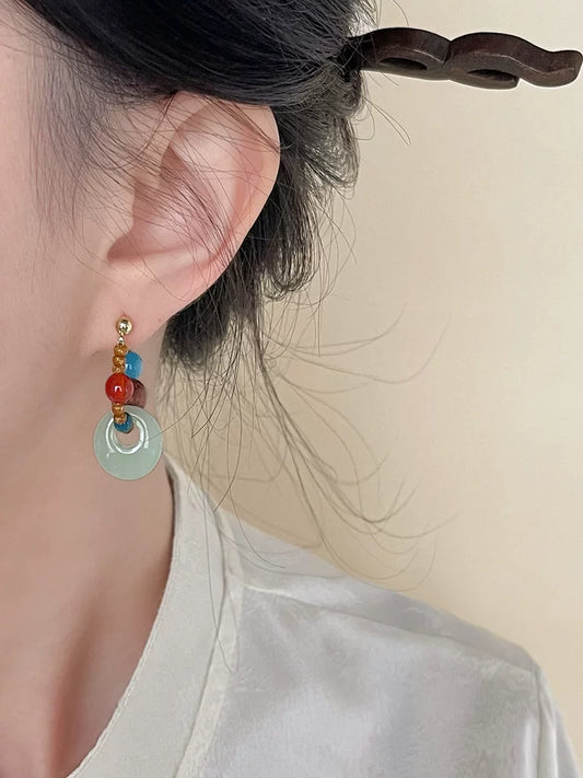 Colors of Dunhuang Earrings | Hanfu Jewelry