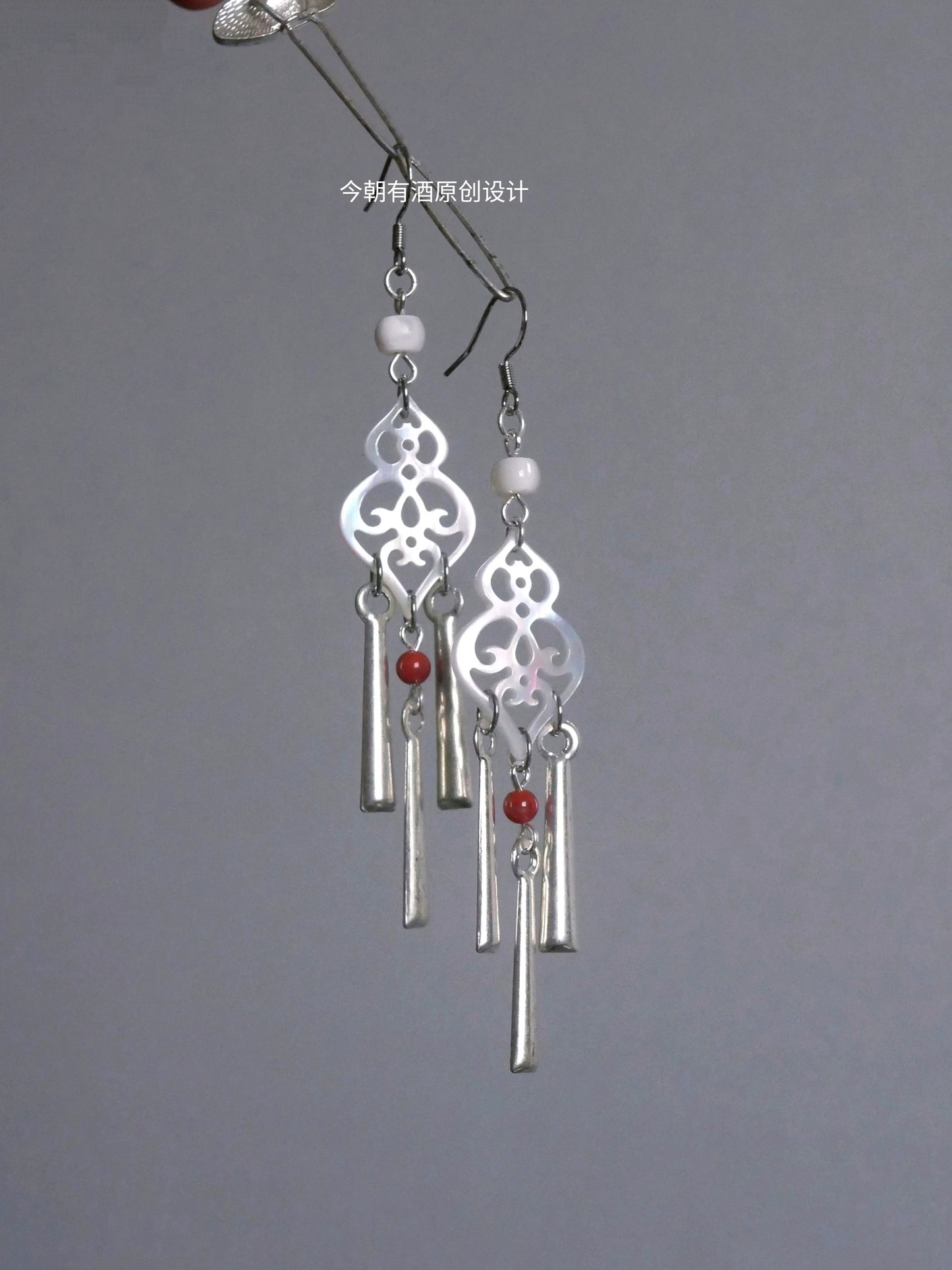 Miao Ethnic Tassel Earrings | Hanfu Jewelry