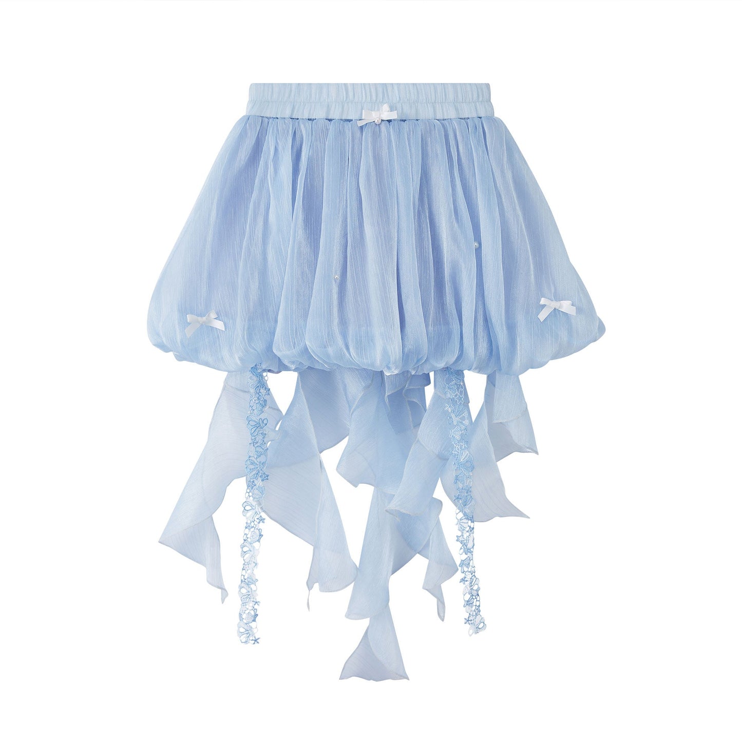 New Chinese Style Fairy Summer Slip Dress - Blue Moon Lake 海月浴兰