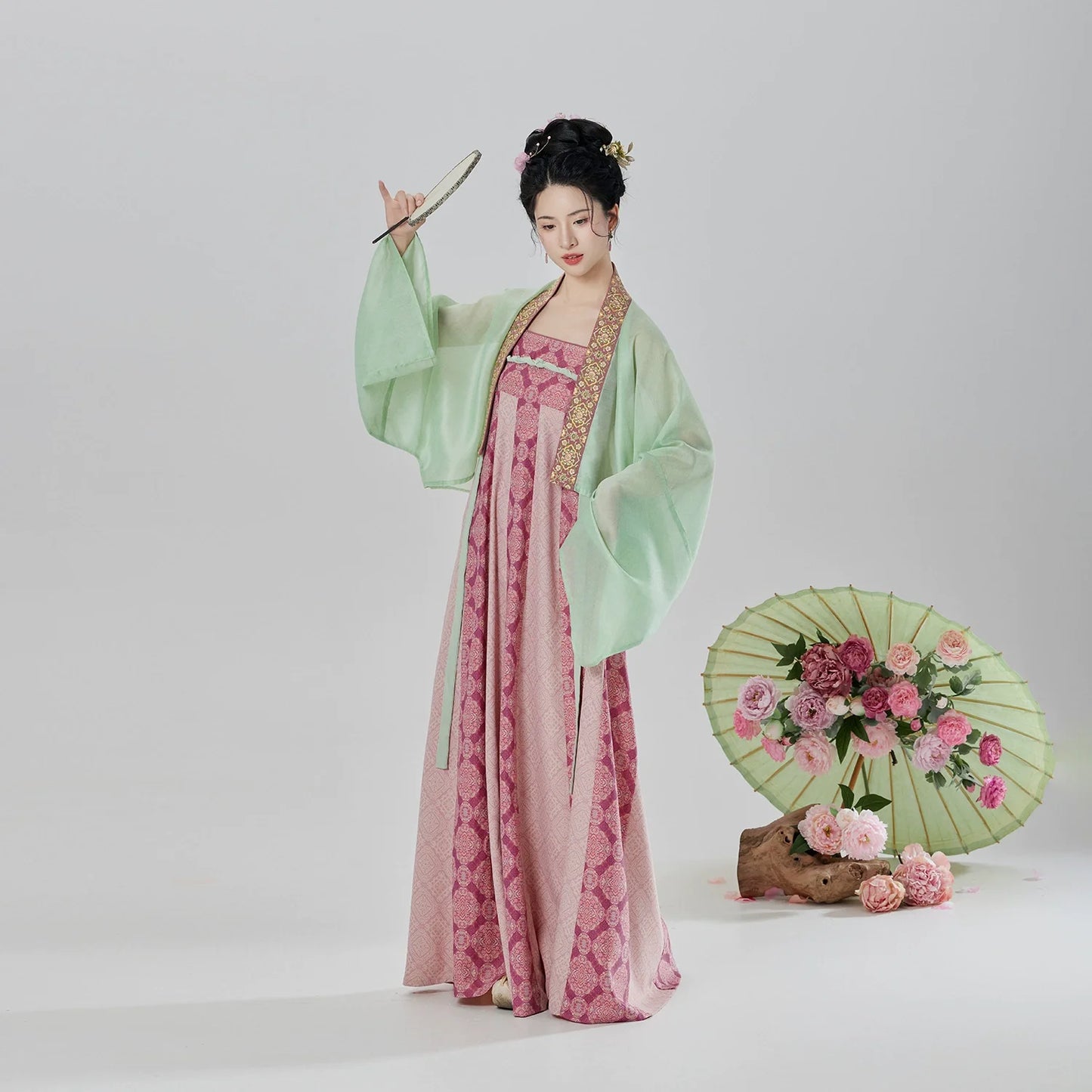 Modern Tang Dynasty Hanfu Slip Dress Set - Muyao 沐瑶 (Preorder)