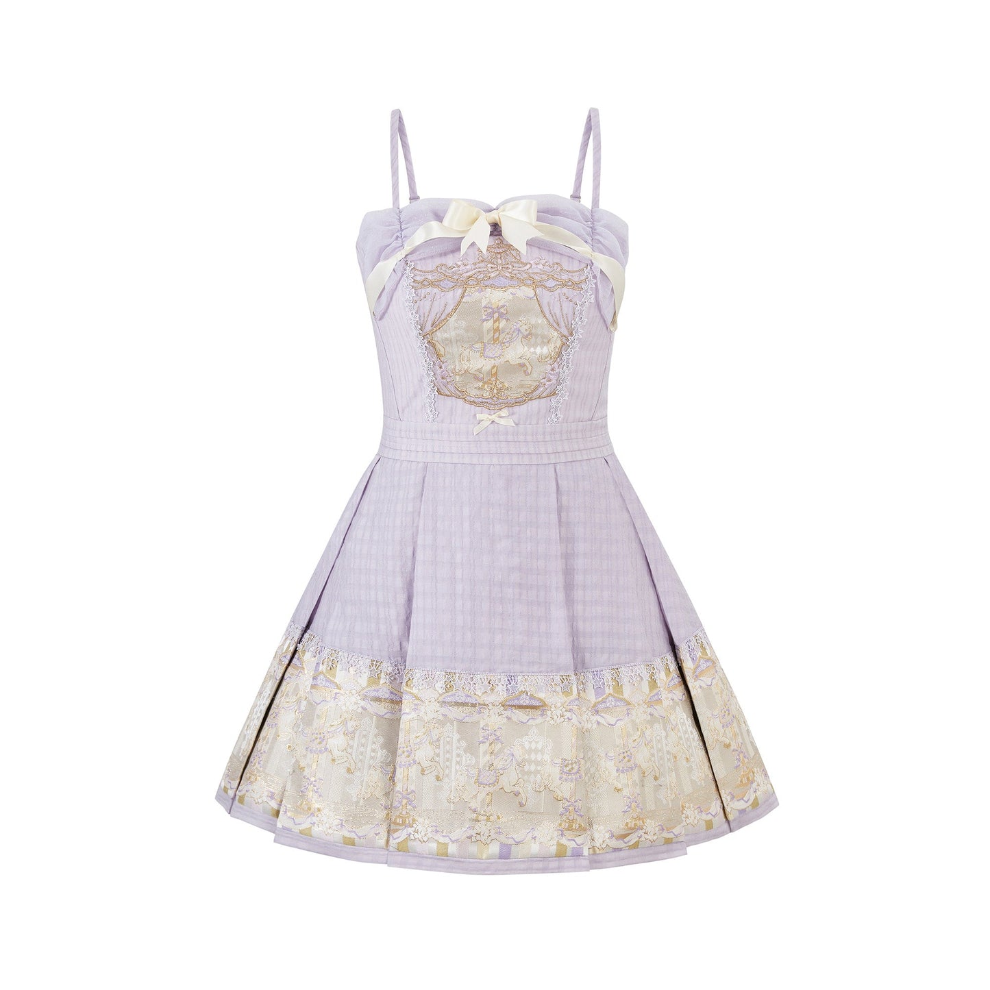 New Chinese Style Embroidered Summer Brocade Dress - Carousel 旋转木马