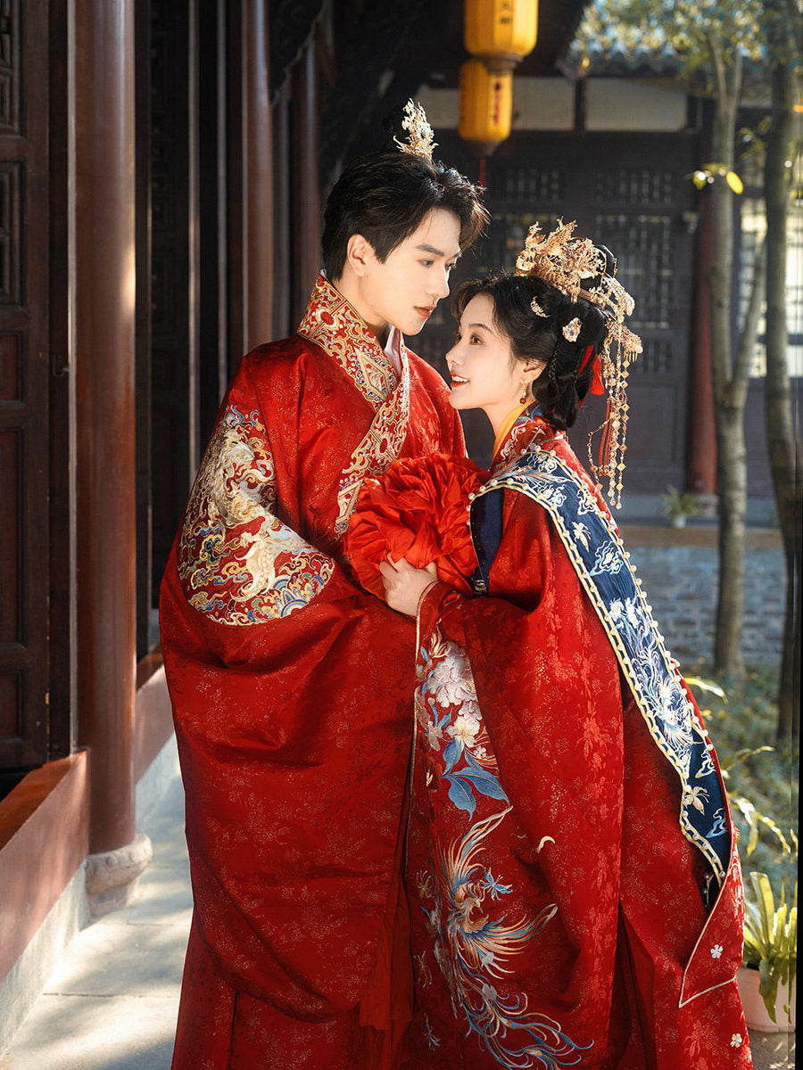 Ming Dynasty Chinese Wedding Hanfu Set | Everlasting Love 长情