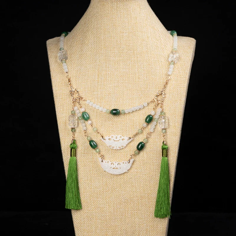 Qingluo Warring States Chinese Style Necklace