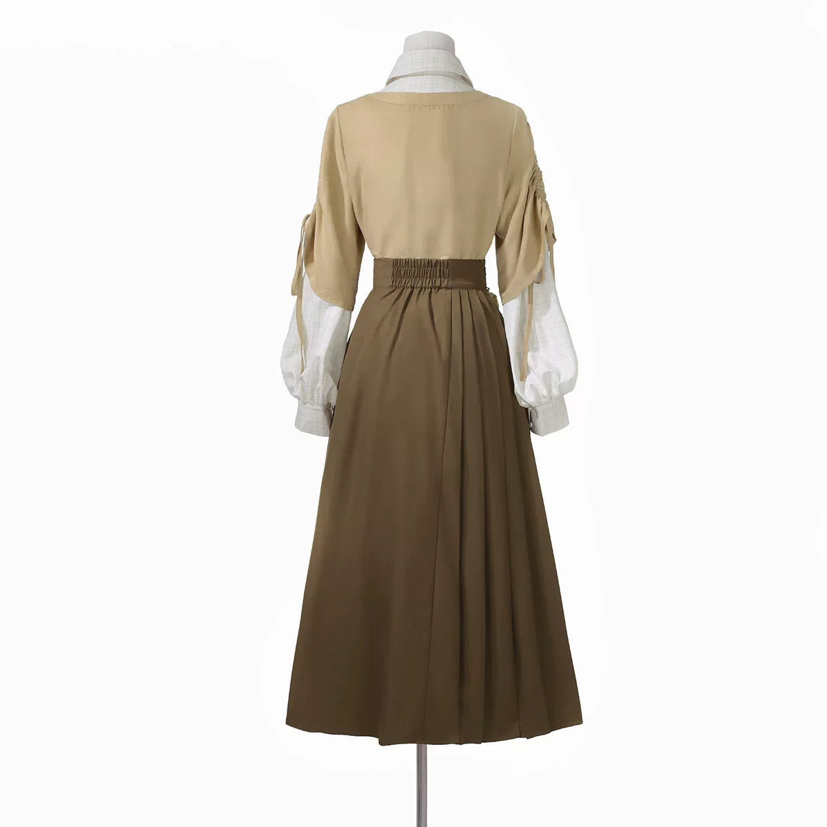 Hazelnut Milk Tea - Modern Hanfu Blouse and Skirt Outfit