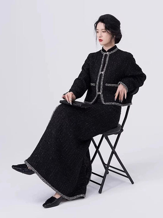 Song Dynasty Modern Hanfu Set with Jacket and Spiral Skirt - Rebel Princess 叛逆千金 (Preorder)