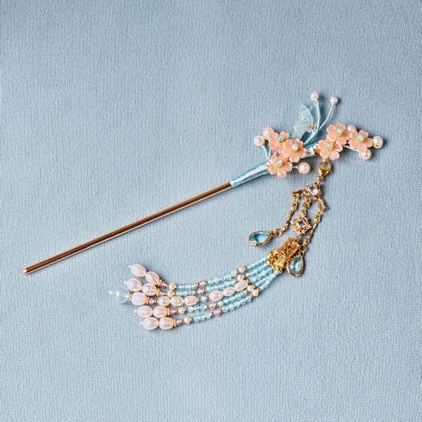 Cherry Blossom Tassel Hair Stick | Ancient Chinese Hair Accessory