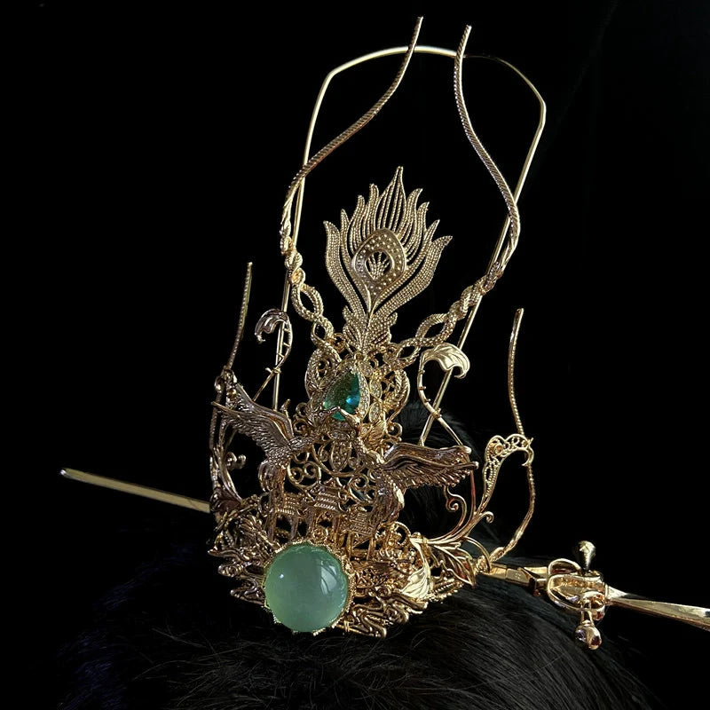 Eclipses Gaze - Unisex Hanfu Hair Crown