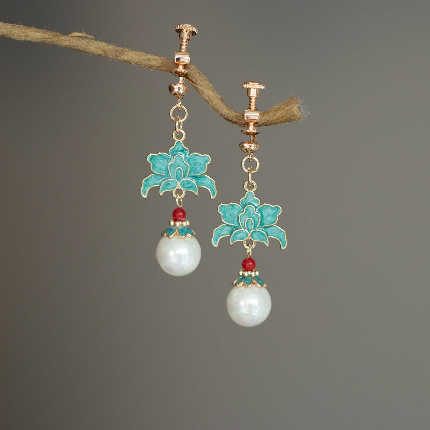 Art of Porcelain Antique Earrings | Hanfu Jewelry