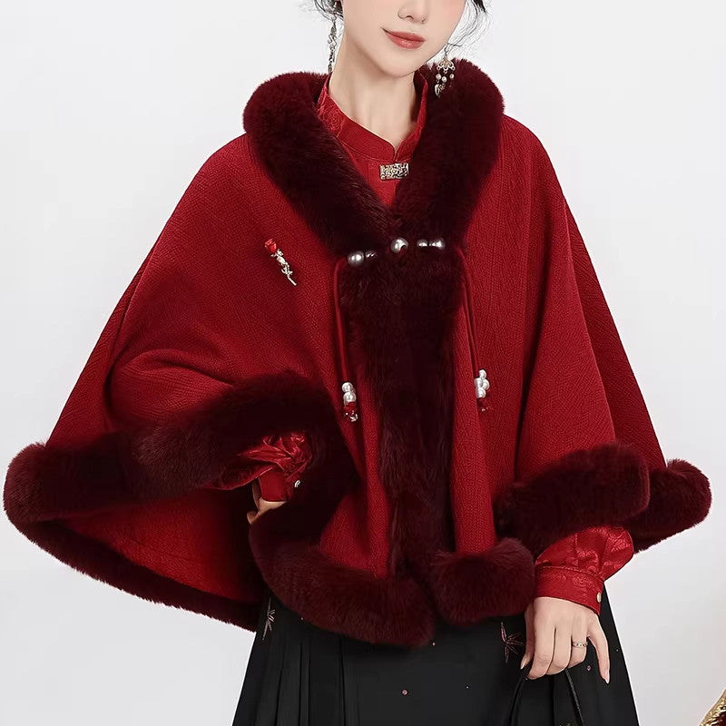 Mystical | Modern Ming Dynasty Cloak and Mamianqun Skirt Hanfu Set