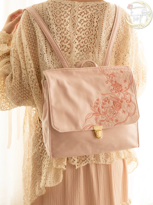 Rose Lily Hanfu Backpack for Women