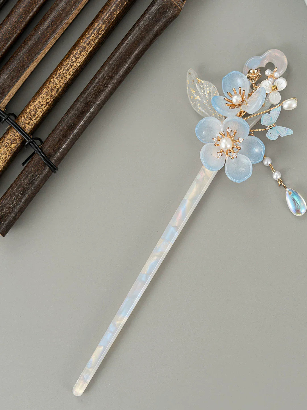 Light Flowers Hair Stick | Traditional Chinese Hair Accessory