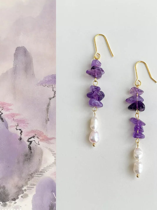 Mountain Mist Earrings | Hanfu Jewelry