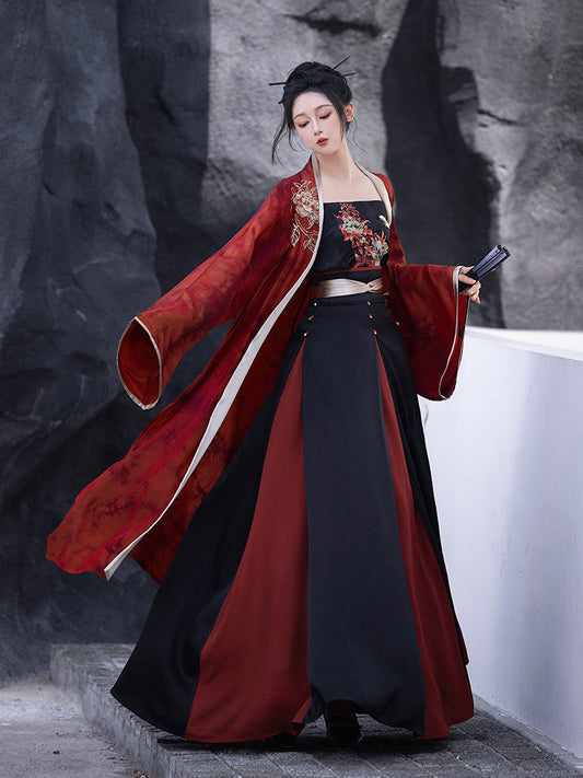 Song Dynasty Modern Hanfu Beizi Jacket and Wrap Skirt - Nirvana 涅槃 (Preorder)