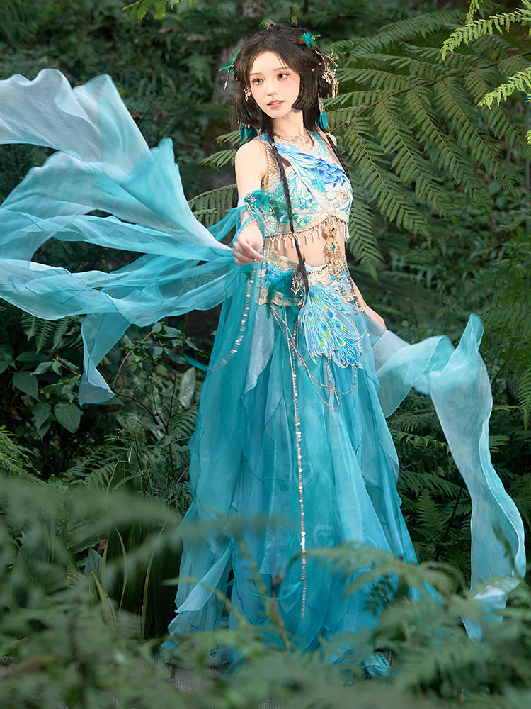 Peacock 孔雀 - Dunhuang Goddess Feitian Tang Dynasty Costume