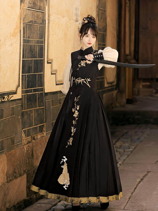 New Chinese Martial Arts Style Chivalrous Hanfu - Yunshan 云山