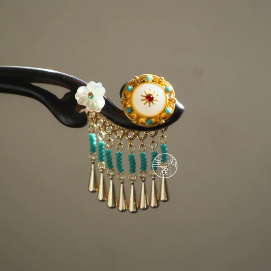 Flowing Jade Hair Stick | Traditional Chinese Hair Accessory