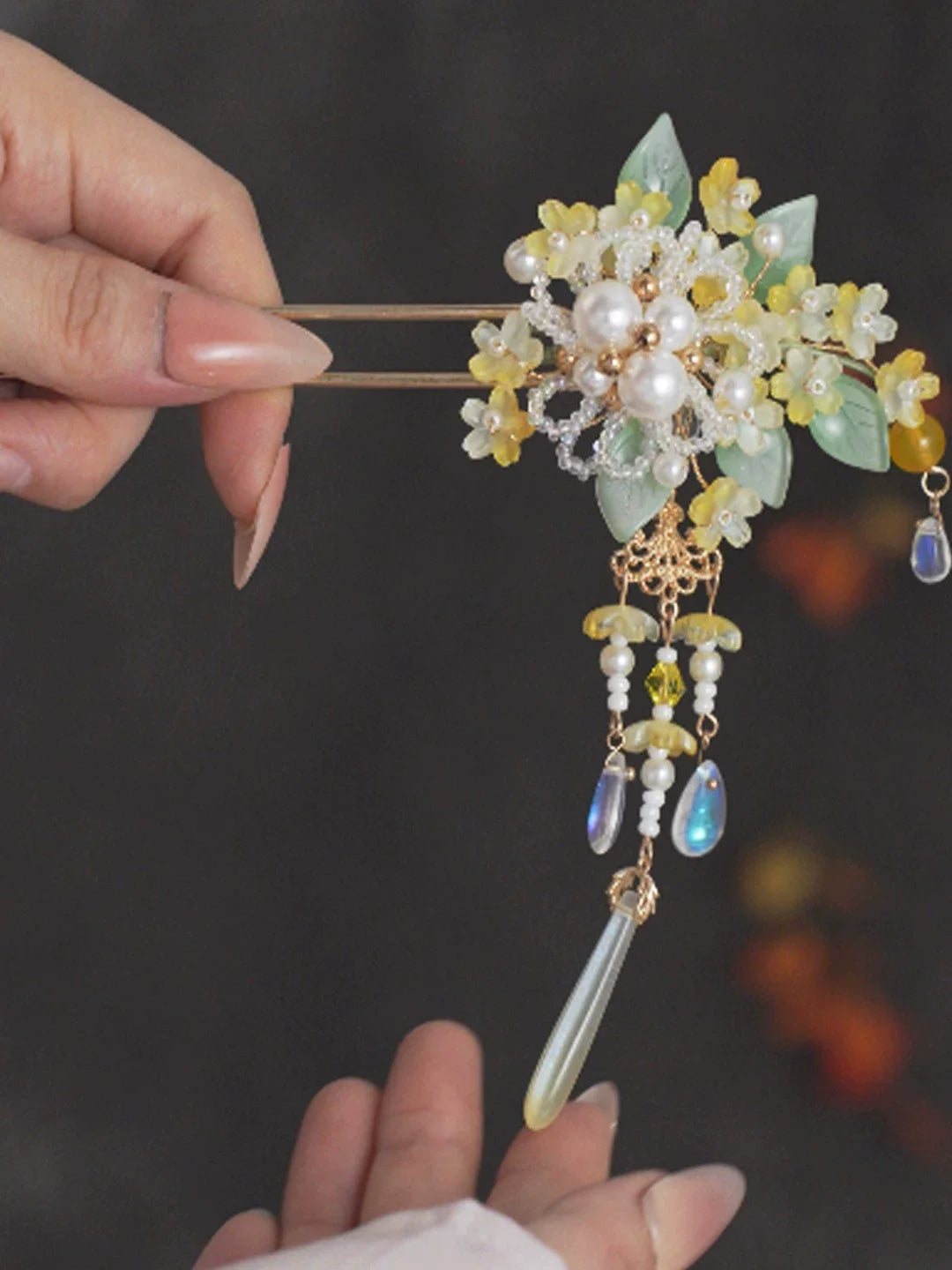 Golden Autumn Hair Stick | Ancient Chinese Hair Accessory