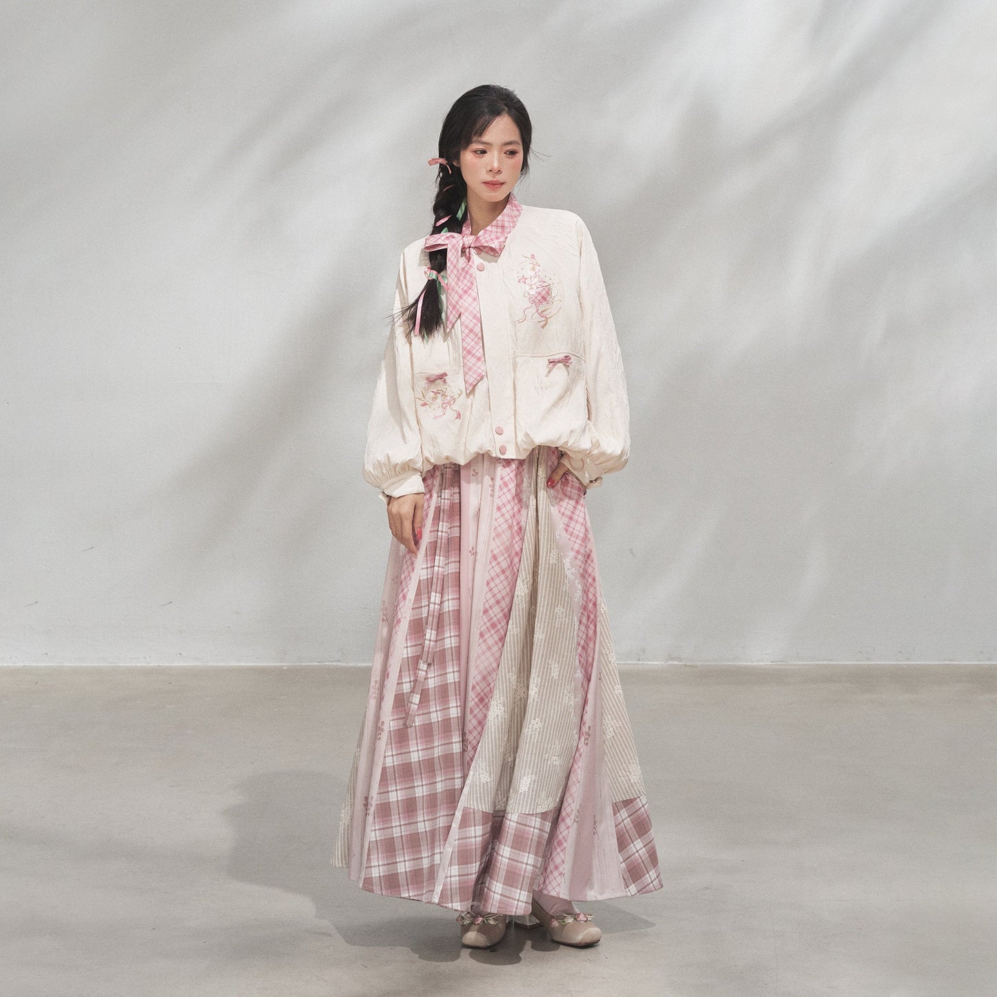 Powder Treasure | Xianxia Style Coat and Skirt Hanyuansu Outfit