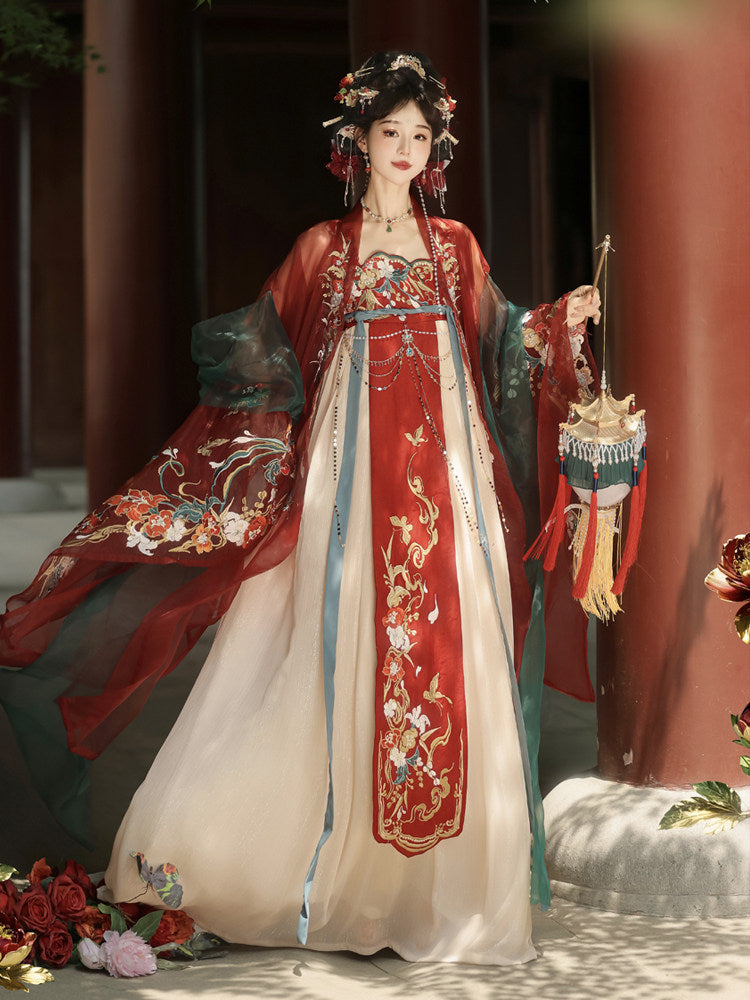 Ruyi | Tang Dynasty Qixiong Ruqun Hanfu Outfit