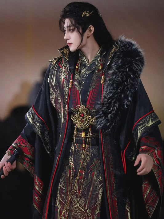 Princes and Generals Xianxia Hanfu Set with Cloak | Chinese Fantasy Period Drama Style