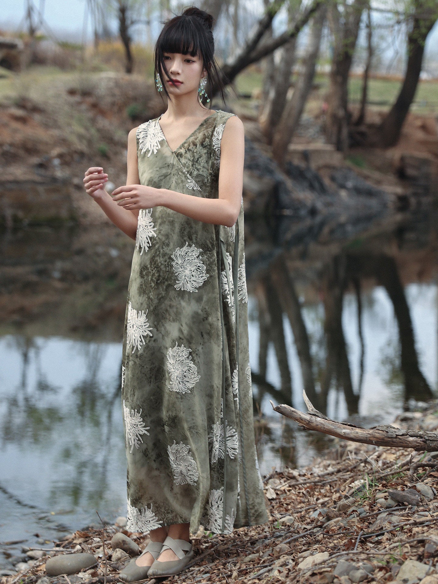 New Chinese Style Tie Dye Summer Romance Dress