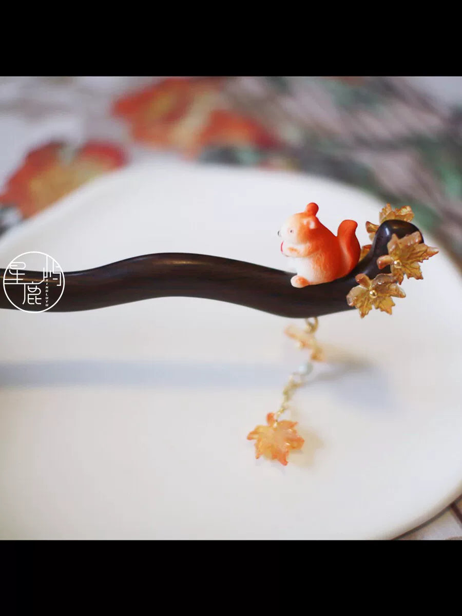 Squirrel Hair Stick | Traditional Chinese Hair Accessory