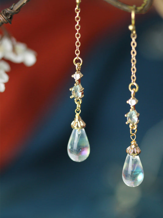 Crystal Drop Earrings | Hanfu Jewelry