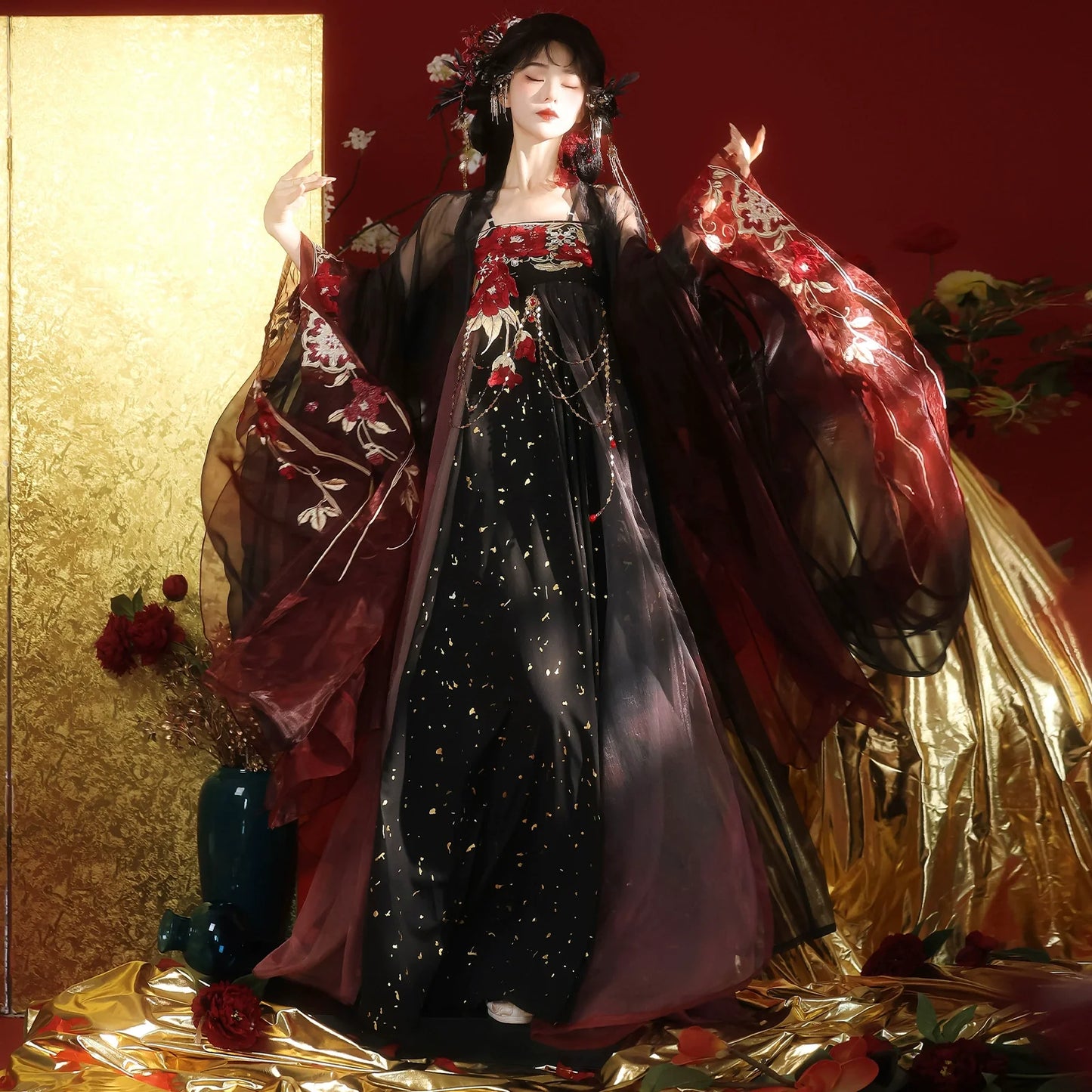 Moonset Stars 月落星辰 - Tang Dynasty Style Qixiong Ruqun (Preorder)