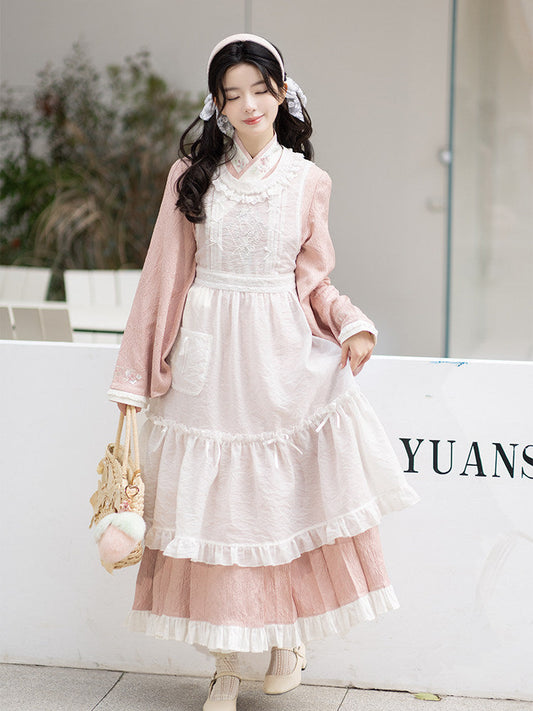 New Chinese Style Spring Dress - A Bite of Peach 一口桃叽 (Preorder)