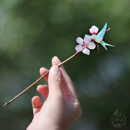 Swallow Flower Hair Stick | Ancient Chinese Hair Accessory
