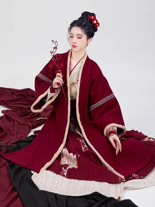 Song Dynasty Modern Hanfu for Chinese New Year Festivals - Four Seasons Flowers 四季花牌 (Preorder)