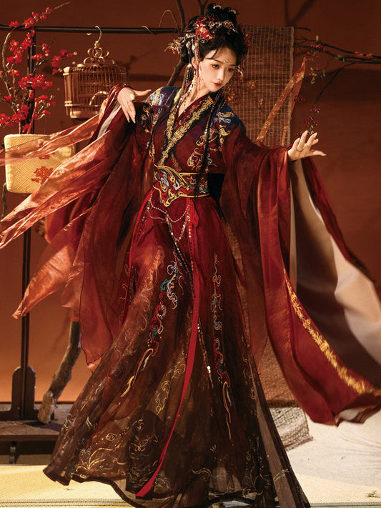 Wei Jin Dynasty Qiyao Ruqun Hanfu | Immortal 绛罗仙