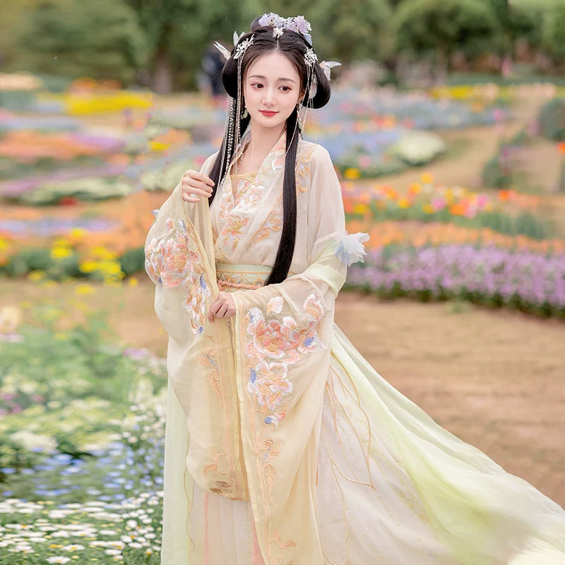 Wei Jin Dynasty Qiyao Ruqun Hanfu | Calm Waters 定风波