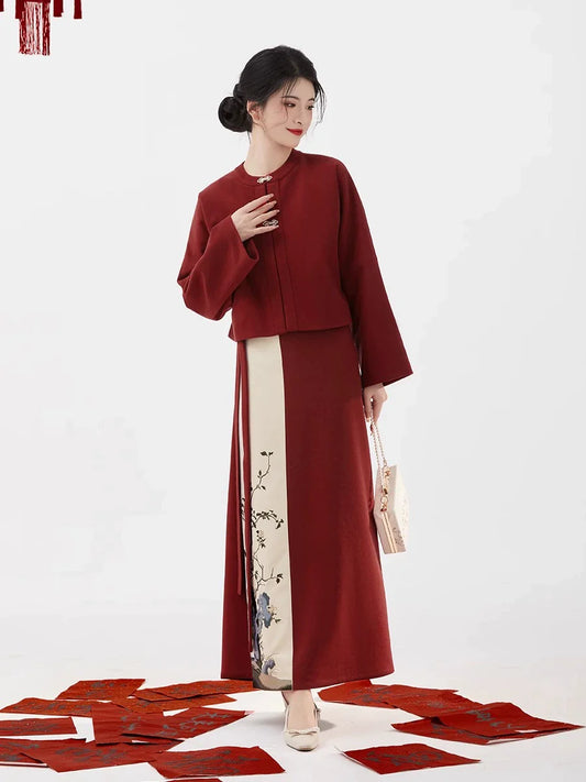Song Dynasty Modern Hanfu for Chinese Festivals - Palace Walls 宫墙 (Preorder)