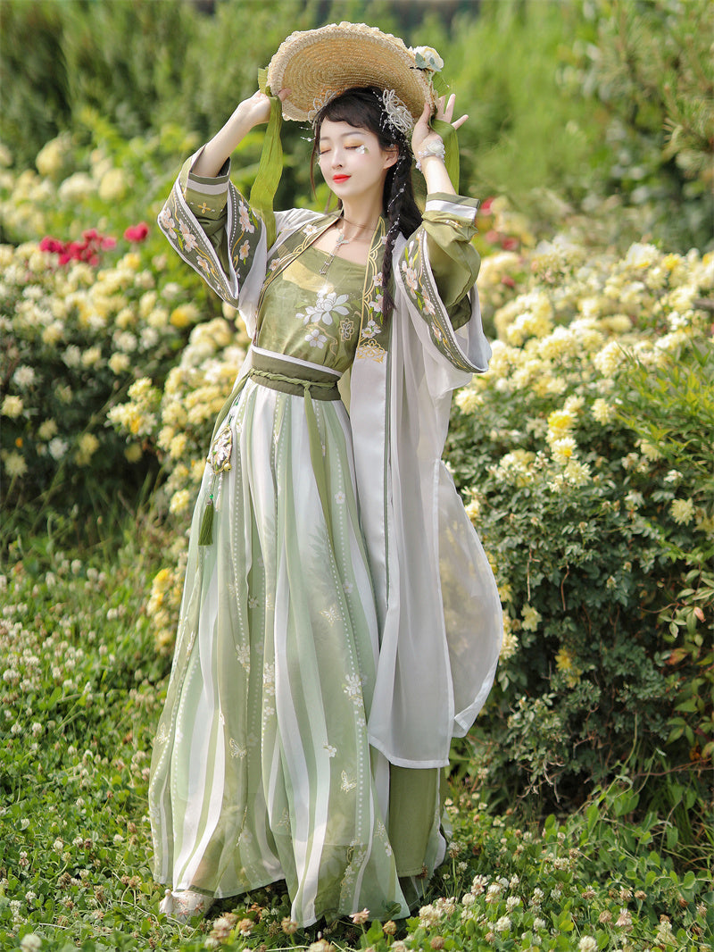 Qingzhi 清栀 - Song Dynasty Style Qiyao Ruqun Hanfu