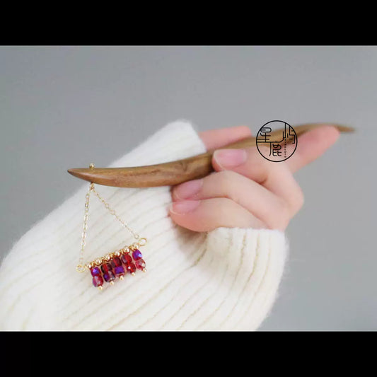 Xiangzhu Hair Stick traditional Chinese hairpin - detail view