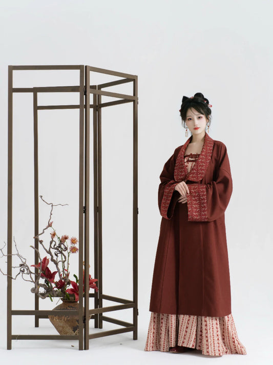 Cinnabar Night 朱砂夜行 - Modern Tang Dynasty Hanfu Dress (Preorder)