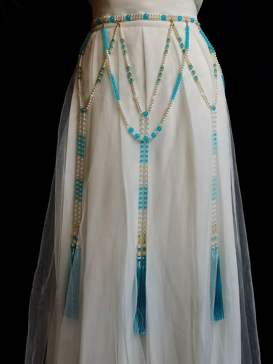 Sienna heziqun tassel waist chain — detail view