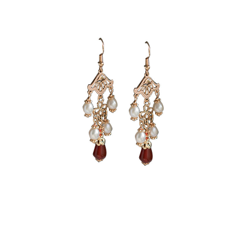 The Song of Fire Antique Earrings | Hanfu Jewelry