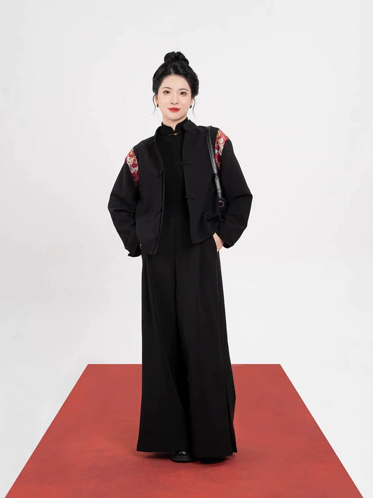 Ming Dynasty Modern Hanfu Mamianqun Outfit - Double Blessings 福鹿双全