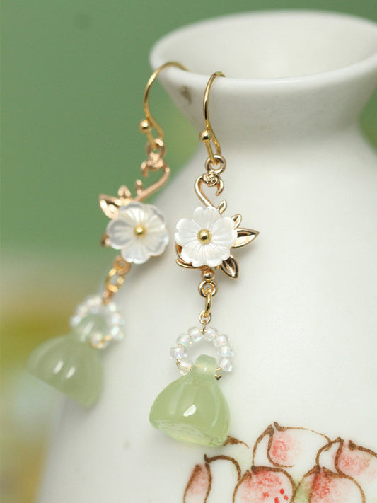 Lotus Pod Earrings | Hanfu Jewelry