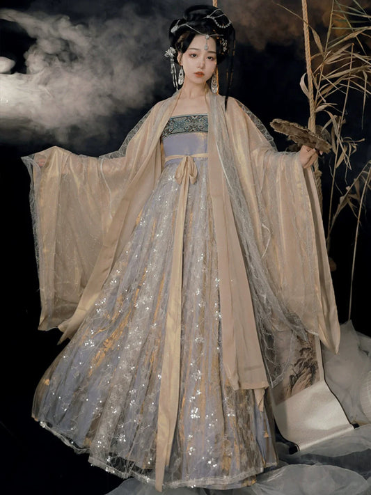 Cold Tangerine 寒橘柚 - Tang Dynasty Style Hanfu Dress Heziqun